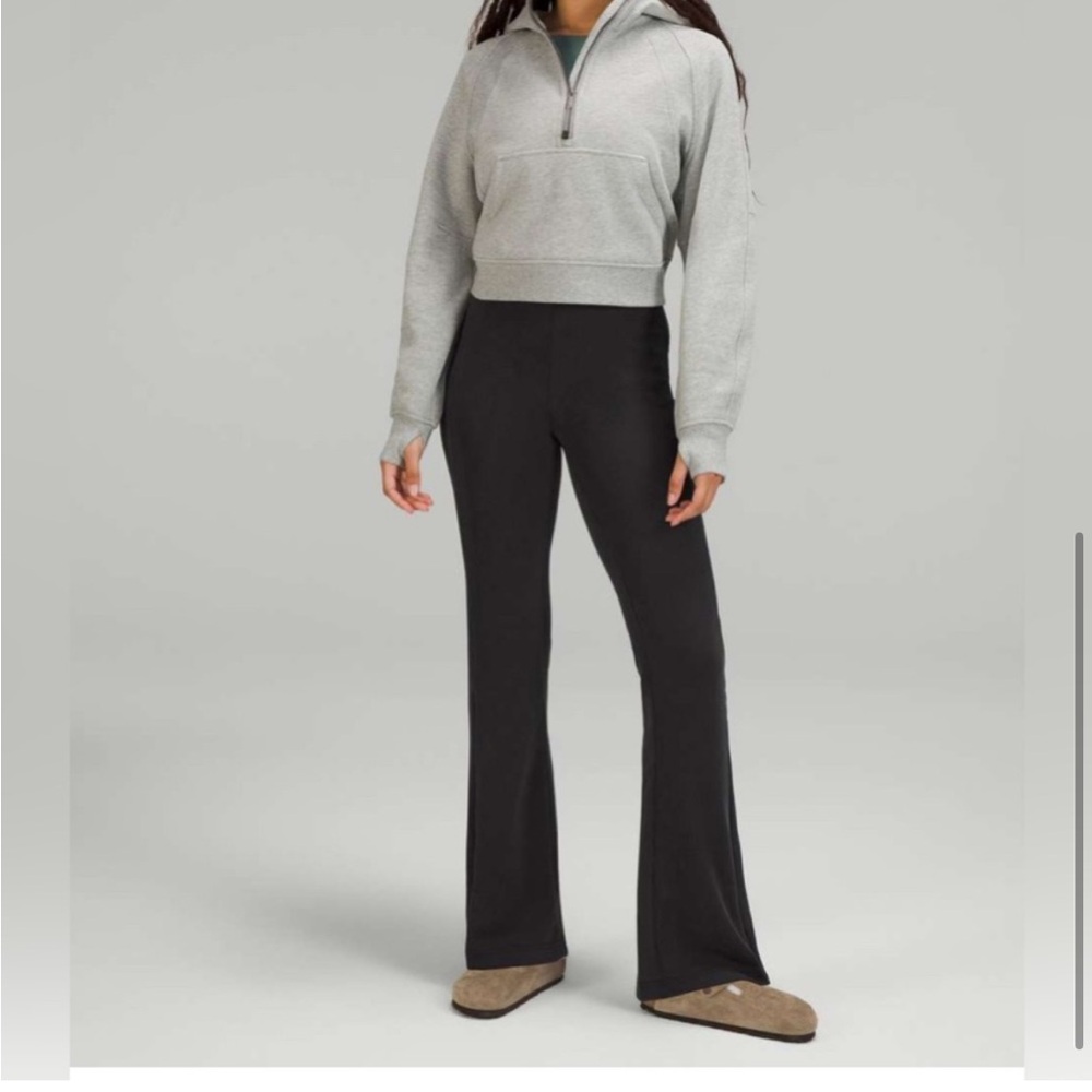 Lululemon Brushed Softstreme Ribbed Flared Pant 32.5"Black size 6